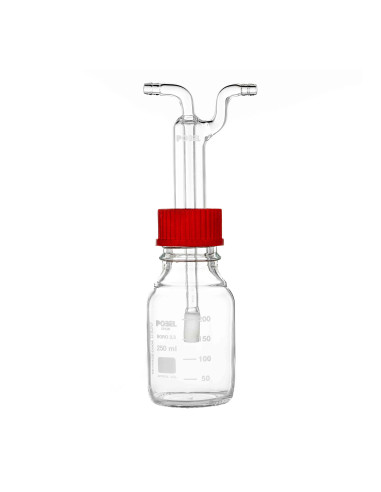 GAS WASHING BOTTLE DRECHSEL WITH...