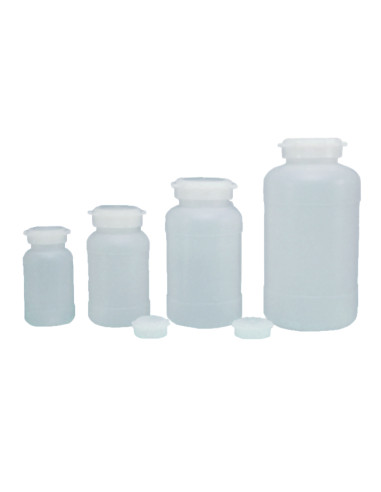 FLASKS WITH SCREW CAP, WIDE MOUTH