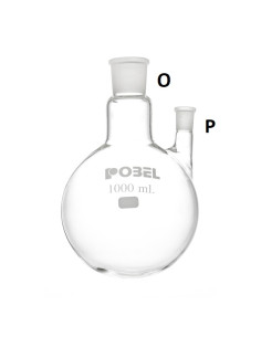 ROUND BOTTOM FLASKS, TWO...